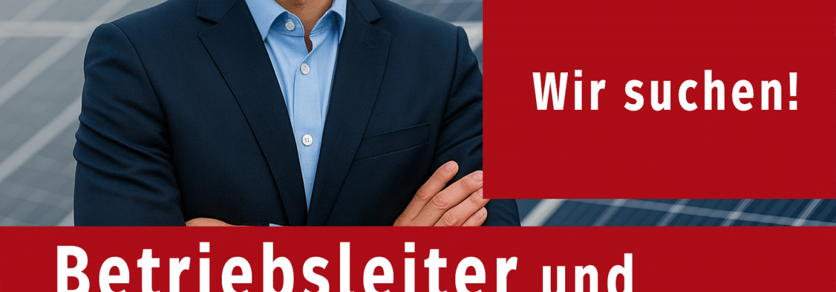 Betriebsleiter Projektleiter Photovoltaik