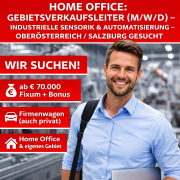 Gebietsverkaufsleiter - Industrielle Sensorik & Automatisierung (m/w/d) im Home Office